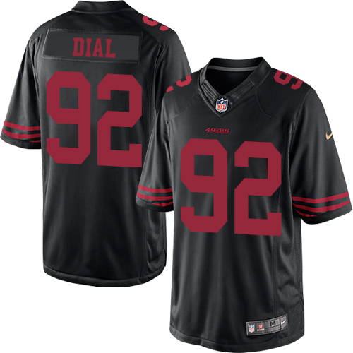 Youth Elite Quinton Dial Nike Jersey Black Alternate - #92 NFL San Francisco 49ers